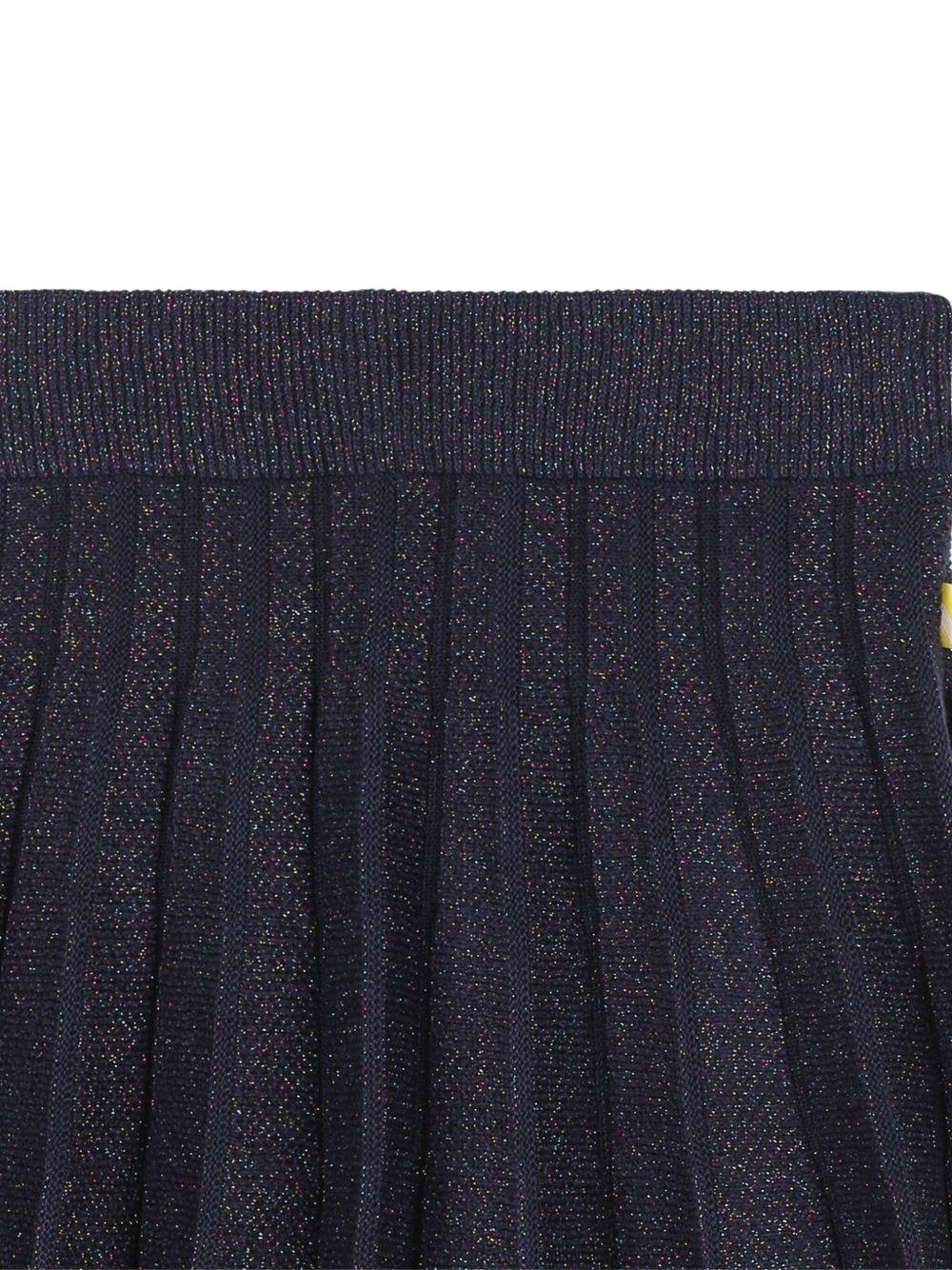billieblush gonna con pieghe in maglia lurex U2161685T Billieblush