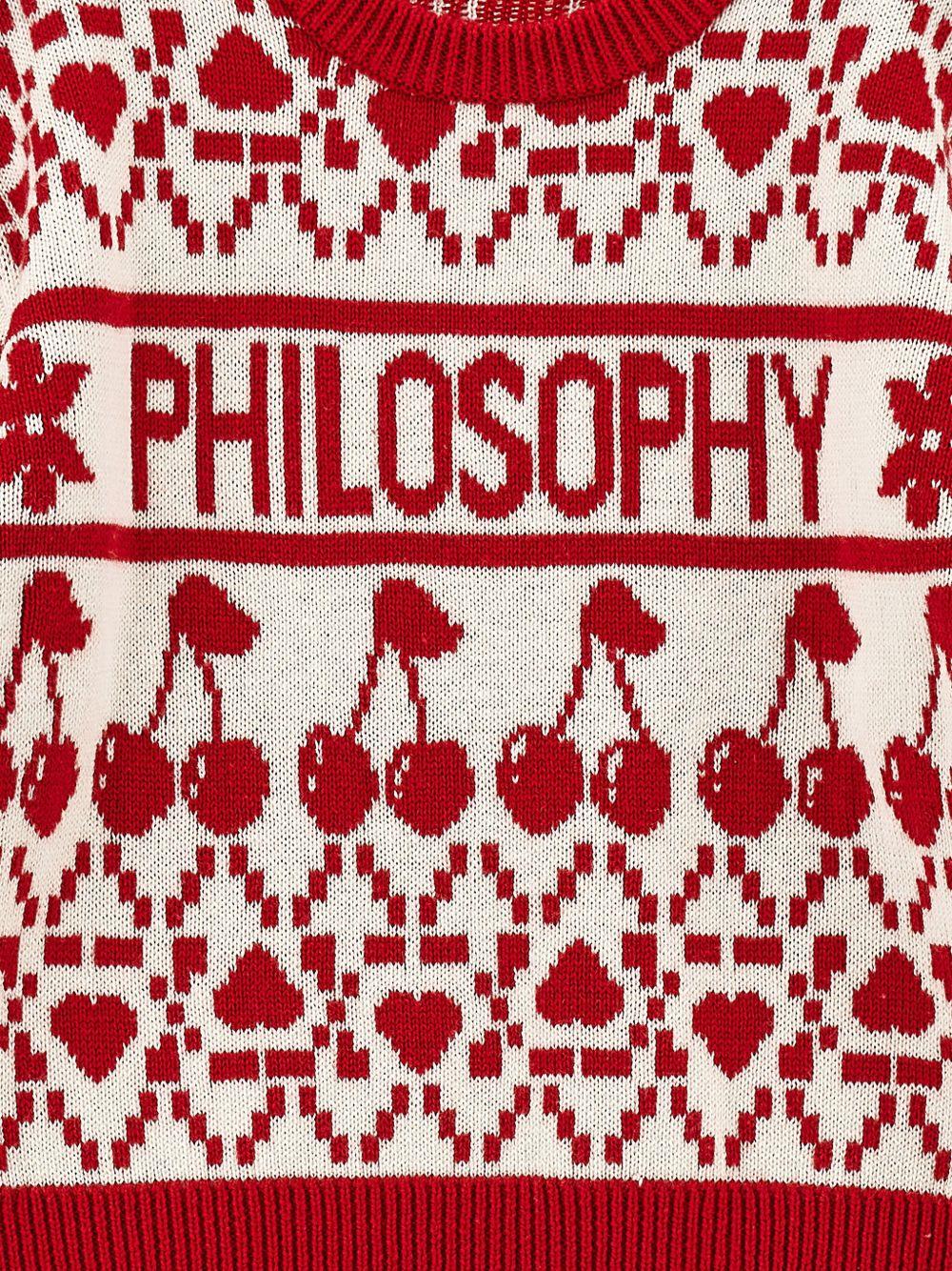 philosophy di lorenzo serafini pullover girocollo jaquard I9F6026066P143 Philosofy kids