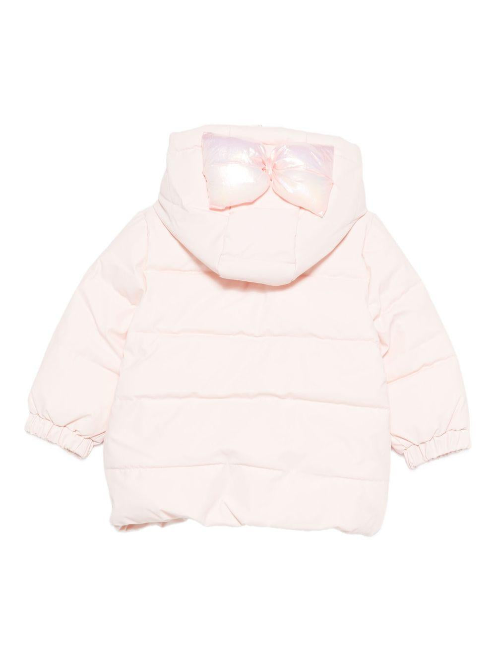 billieblush piumino soft con fiocco su cappuccio U2124747V Billieblush