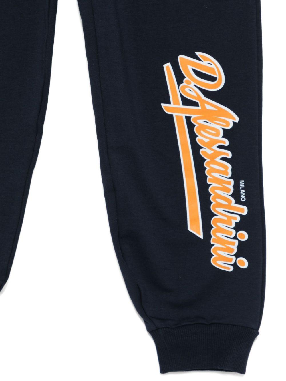 daniele alessandrini felpa aperta con cappuccio scritta logo 1231T00258BL DANIELE ALESSANDRINI