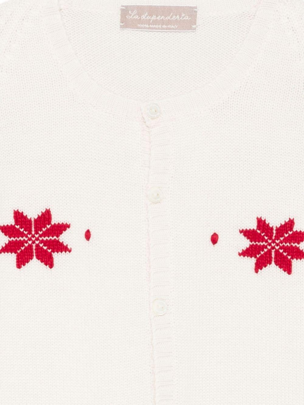 la stupenderia cardigan raglan ricamo stells di natale 1WCCR29801LR La Stupenderia