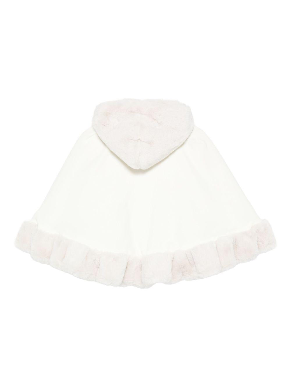la stupenderia mantella double face in velluto con rose in velluto ed ecopelliccia interna e bordo 1CCGB22V02LT La Stupenderia