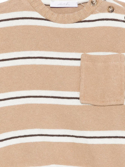 miss grant maglia girocollo con taschino a riga UEM0669CA Miss Grant