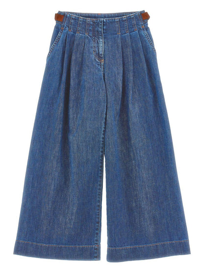 philosophy di lorenzo serafini denim gamba larga con particolare in vita I9F4036044P062 Philosofy kids