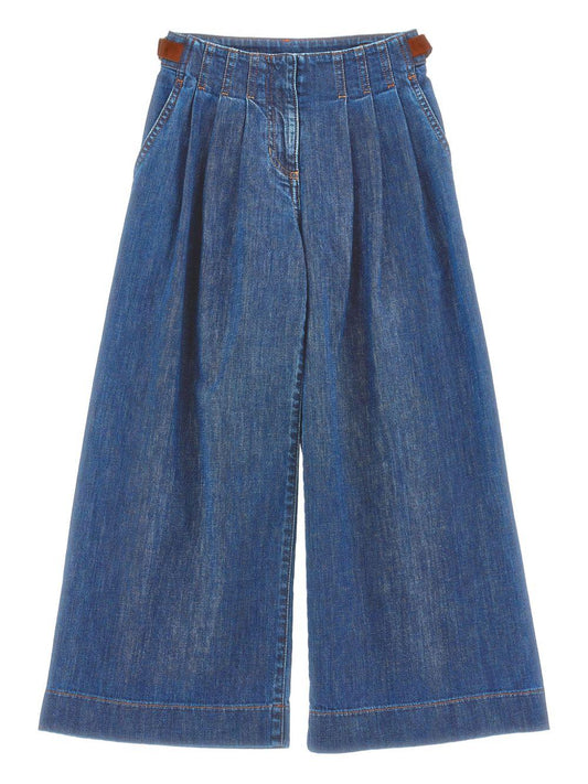 philosophy di lorenzo serafini denim gamba larga con particolare in vita I9F4036044P062 Philosofy kids
