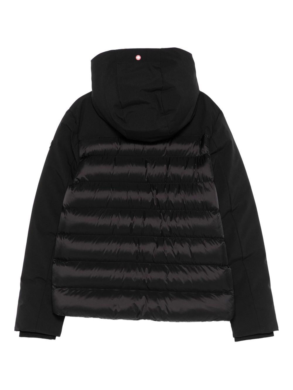 canadiens piumino con cappuccio in vera piuma ecologica CAP01485BLK CANADIENS