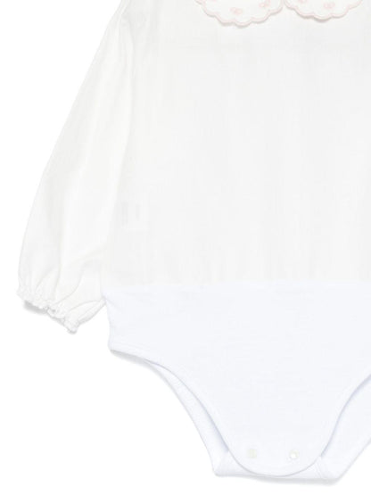 la stupenderia coulotte e cardigan in maglia con body collo ricamato TBCT08M06PINCCI La Stupenderia