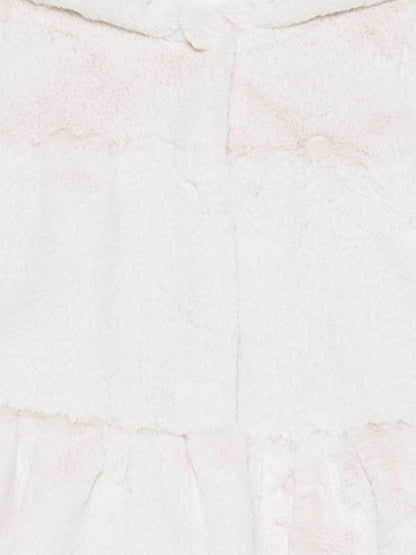 le bebe' ecopelliccia con cappuccio con balze LBG6179KLT LE BEBE'