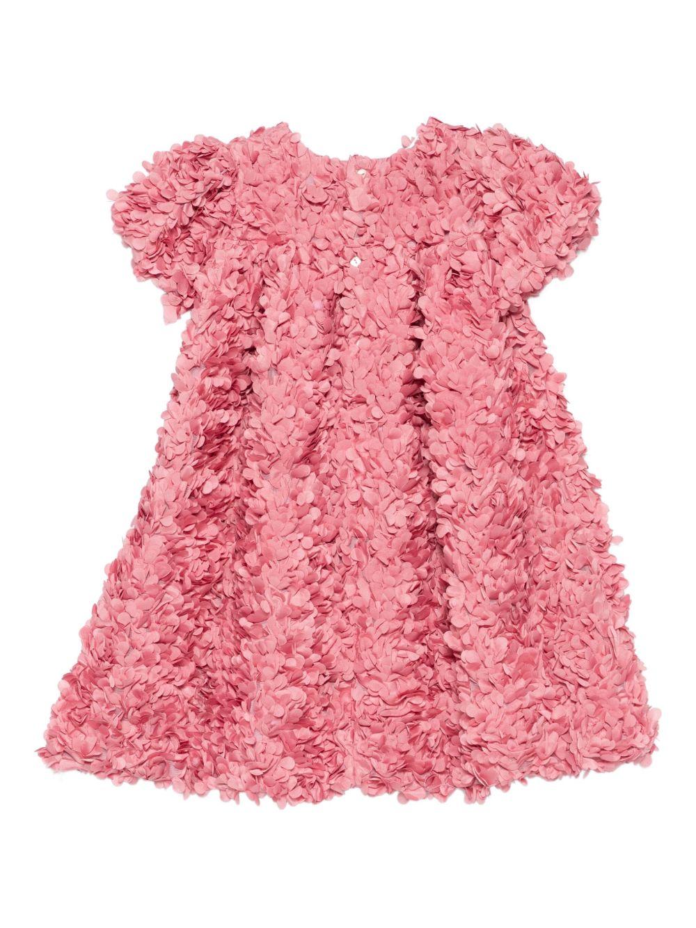 la stupenderia abito petali con manica corta a sbuffo CJAB34CI La Stupenderia