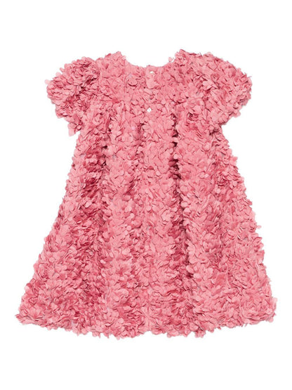 la stupenderia abito petali con manica corta a sbuffo CJAB34CI La Stupenderia