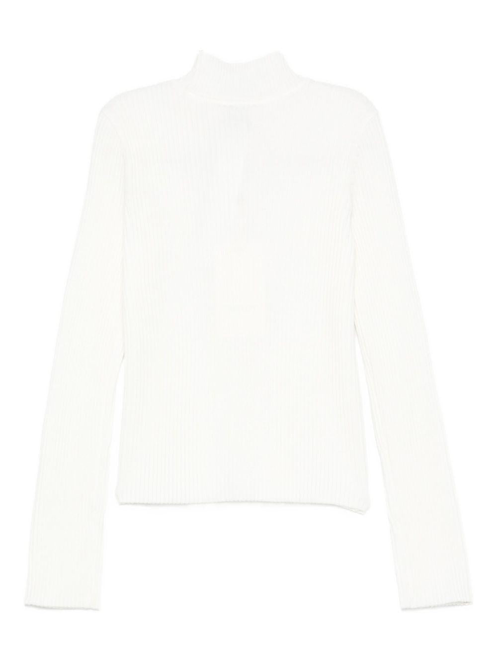 twin set lupetto in maglia a costina 252GJ304200526 Twin set