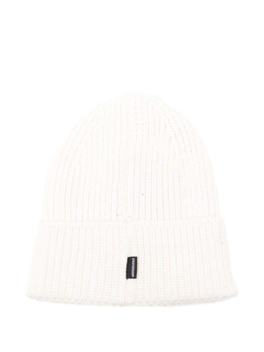 sprayground cappello con logo in gomma dripping sip beanie SPY5039IVO Spraygroud kids