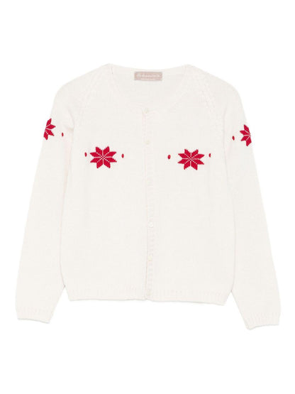 la stupenderia cardigan raglan ricamo stells di natale 1WCCR29801LR La Stupenderia