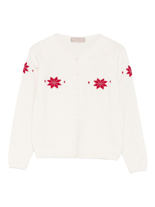 la stupenderia cardigan raglan ricamo stells di natale 1WCCR29801LR La Stupenderia