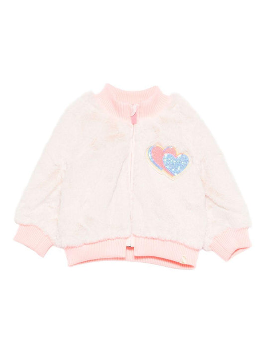 billieblush giubbino in ecopelliccia con contrasti e pailettes U2125147V Billieblush