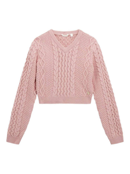 guess pullover a treccia con scollo a v J5BR14Z37L1G6J8 guess