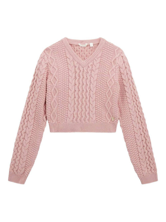 guess pullover a treccia con scollo a v J5BR14Z37L1G6J8 guess