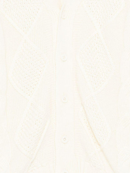 daniele alessandrini cardigan con profili a contrasto 1231W00228LT DANIELE ALESSANDRINI