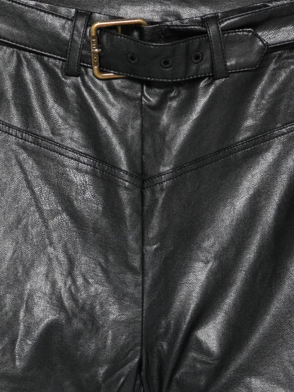 pinko shorts con cintura in ecopelle KFBE008PE017N000 PINKO