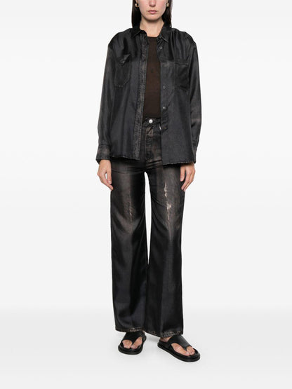 jucca camicia in seta stampata con pantaloni J4252045C/291628 jucca