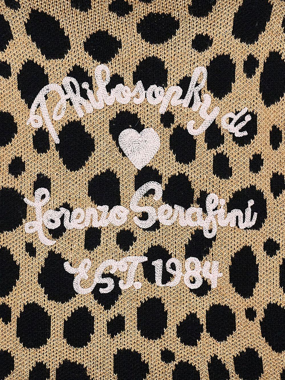 philosophy di lorenzo serafini maxi cardigan maculato I9F80260620080 Philosofy kids