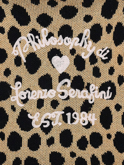 philosophy di lorenzo serafini maxi cardigan maculato I9F80260620080 Philosofy kids