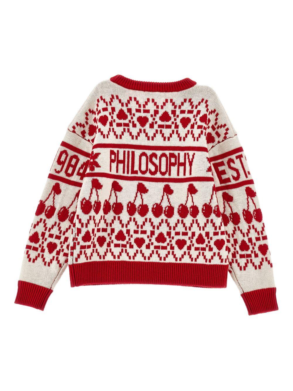 philosophy di lorenzo serafini pullover girocollo jaquard I9F6026066P143 Philosofy kids