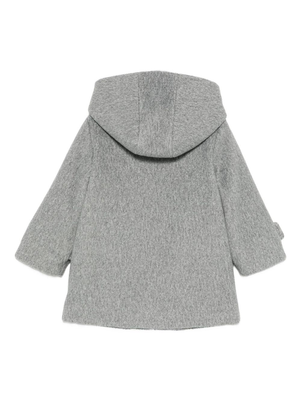 le bebe' cappotto con cappuccio LBB5237GR LE BEBE'