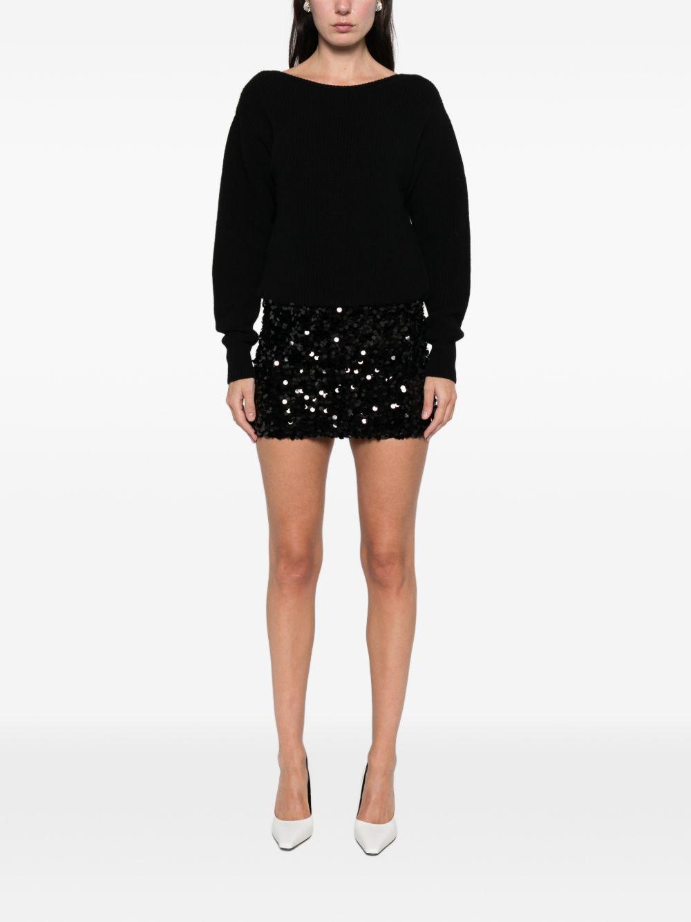 jucca abito incrociato in maglia con gonna in pailettes J4211024/127W003 jucca