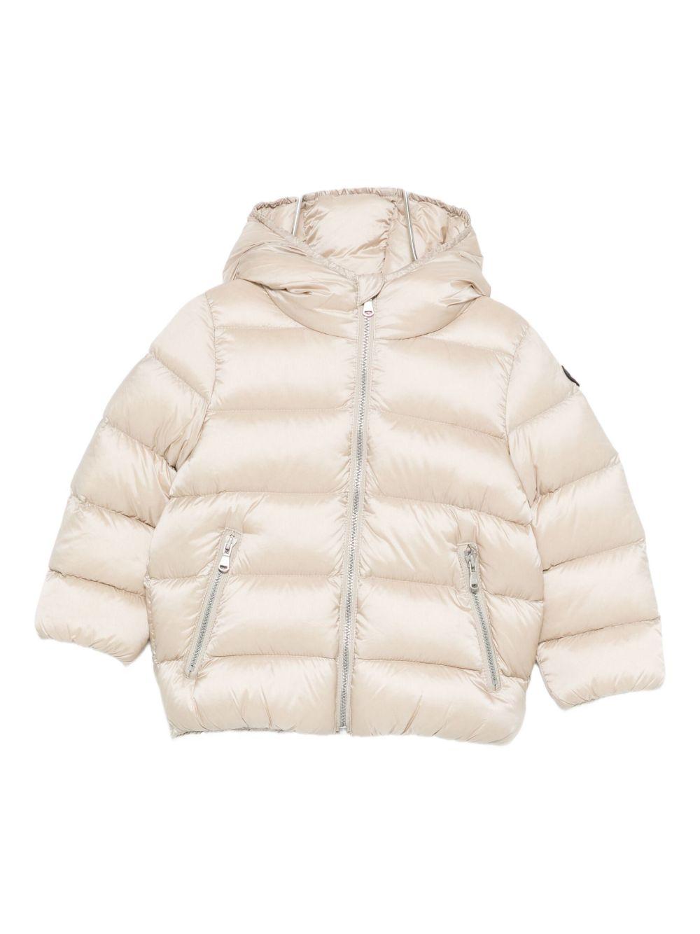 canadiens piumino con cappuccio in vera piuma ecologica elastico in vita con ecopelliccia in tinta all'interno CAP0279PK CANADIENS