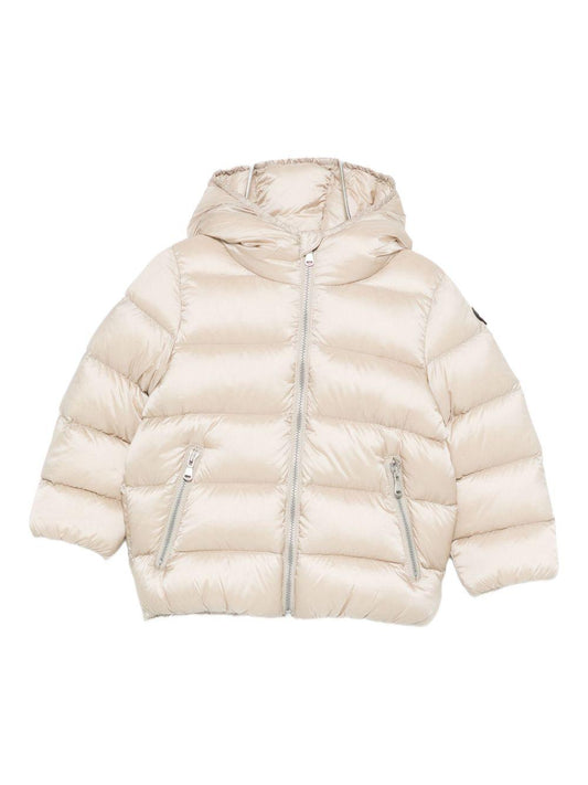 canadiens piumino con cappuccio in vera piuma ecologica elastico in vita con ecopelliccia in tinta all'interno CAP0279PK CANADIENS