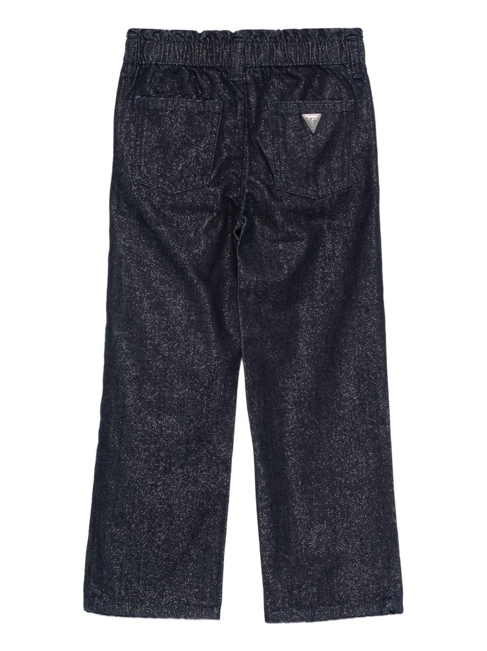 guess denim morbido con elastico in vita tessuto glitterato K5BA05D5D90RNMW guess