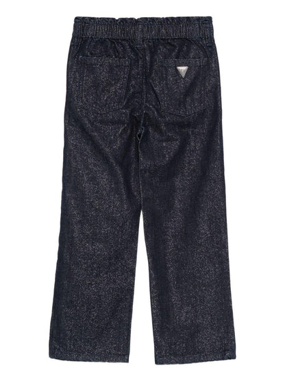 guess denim morbido con elastico in vita tessuto glitterato K5BA05D5D90RNMW guess