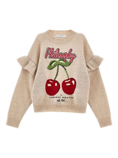 philosophy di lorenzo serafini pullover girocollo cherry I9F604606P003 Philosofy kids