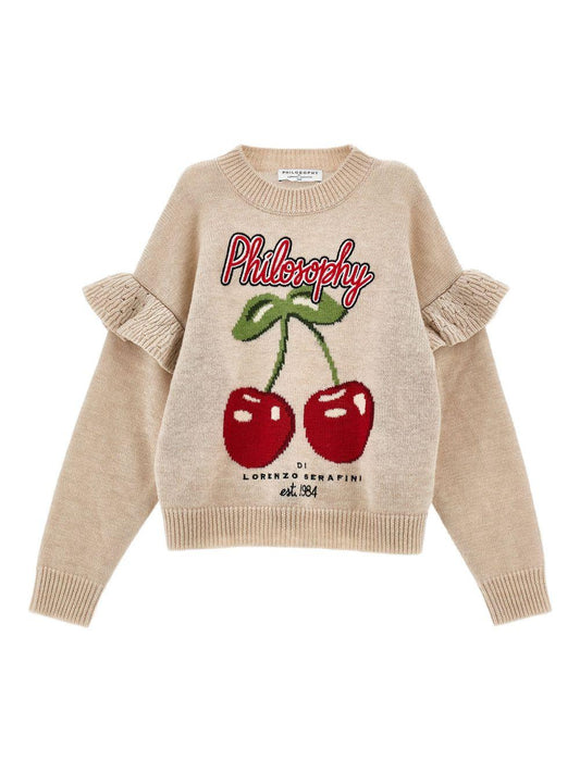 philosophy di lorenzo serafini pullover girocollo cherry I9F604606P003 Philosofy kids