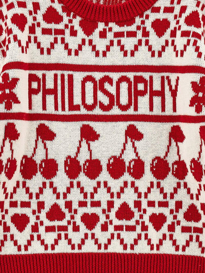 philosophy di lorenzo serafini pullover girocollo jaquard I9F6026066P143 Philosofy kids