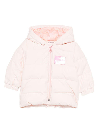 billieblush piumino soft con fiocco su cappuccio U2124747V Billieblush