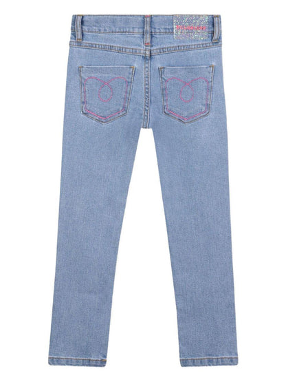 billieblush denim chiaro slim fit con applicazioni U21328Z13 Billieblush
