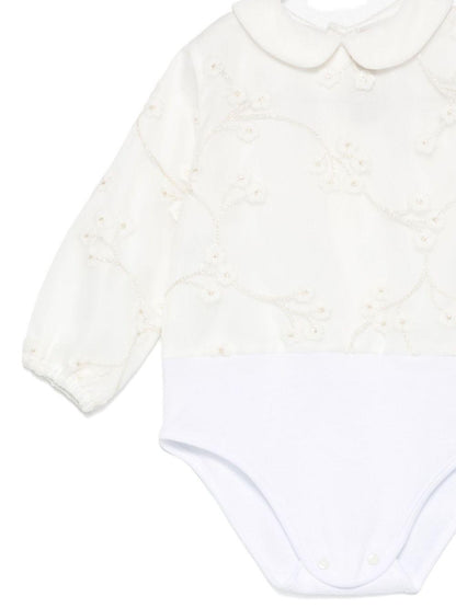 la stupenderia coulotte in velluto con body ricamato cardigan e cuffietta CBCT02V02X28CPA La Stupenderia