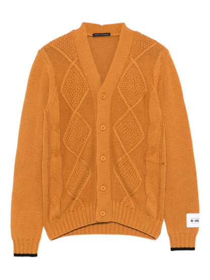 daniele alessandrini cardigan con profili a contrasto 1231W00228CA DANIELE ALESSANDRINI