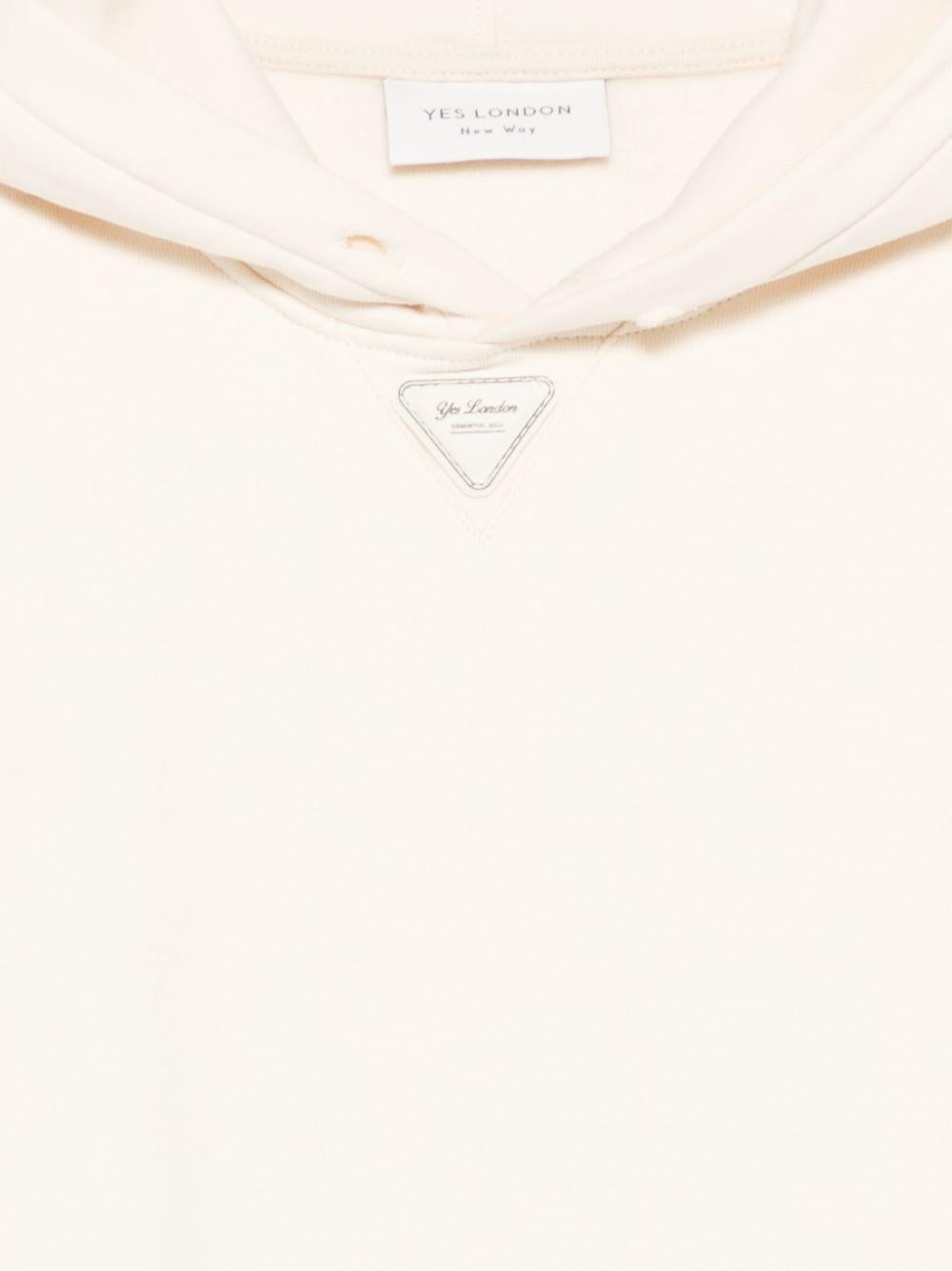 yes london felpa con cappuccio patch triangle JR5120/FLT yes london