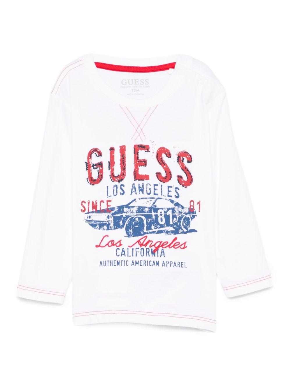 guess tshirt con stampa e scritte N5YI18K8HM0BG011 guess