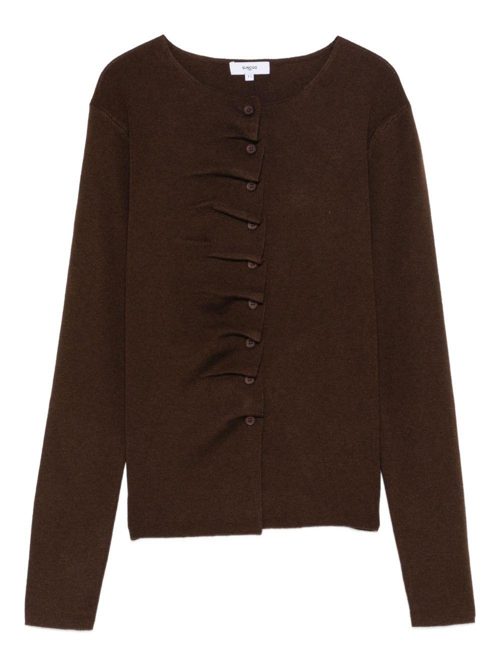 suncoo maglia lana sottile con bottoncini gamira M0226216 Suncoo