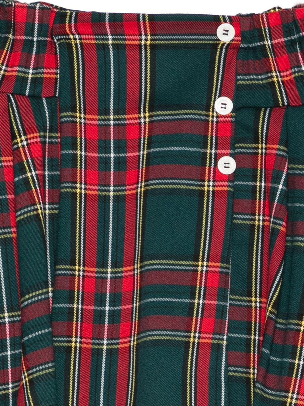 la stupenderia gonna con pieghe e bottoncini laterali 1TCGNZ15SC La Stupenderia