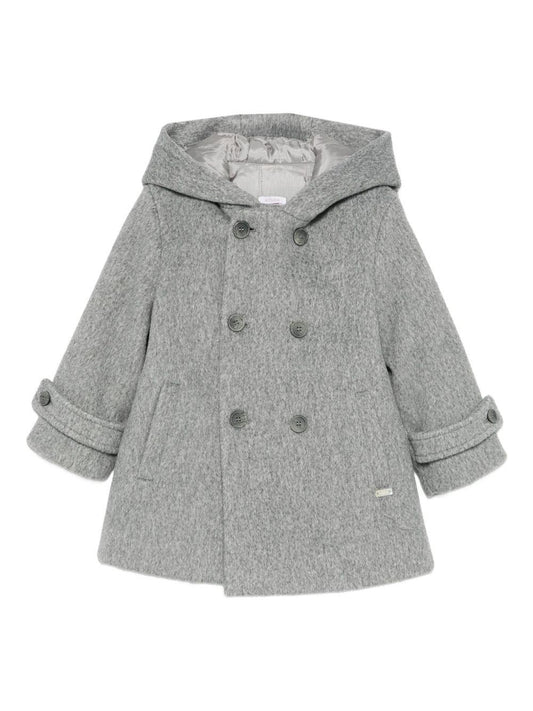 le bebe' cappotto con cappuccio LBB5237GR LE BEBE'