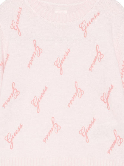 guess maglia girocollo con pantaloni multilogo K5BG05Z0870P08T guess