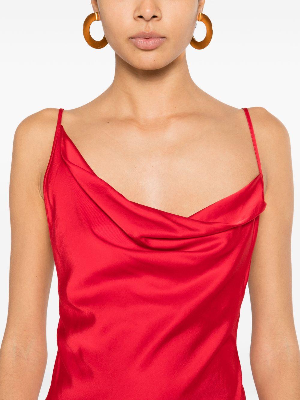 soallure abito lungo in ras scollo goccia con spilla piuma D11046CRO SO ALLURE