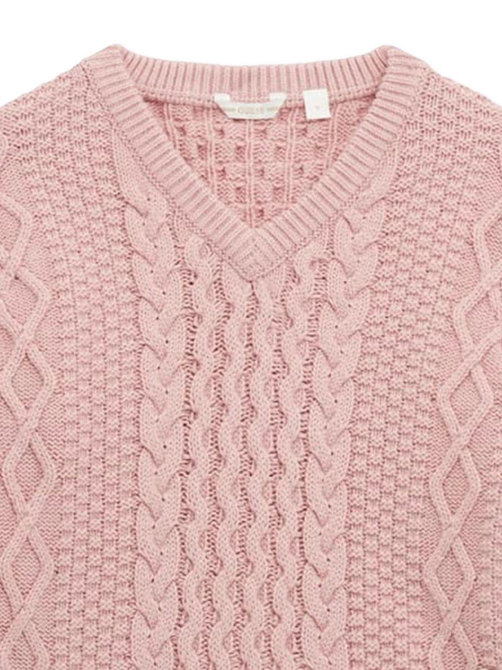 guess pullover a treccia con scollo a v J5BR14Z37L1G6J8 guess
