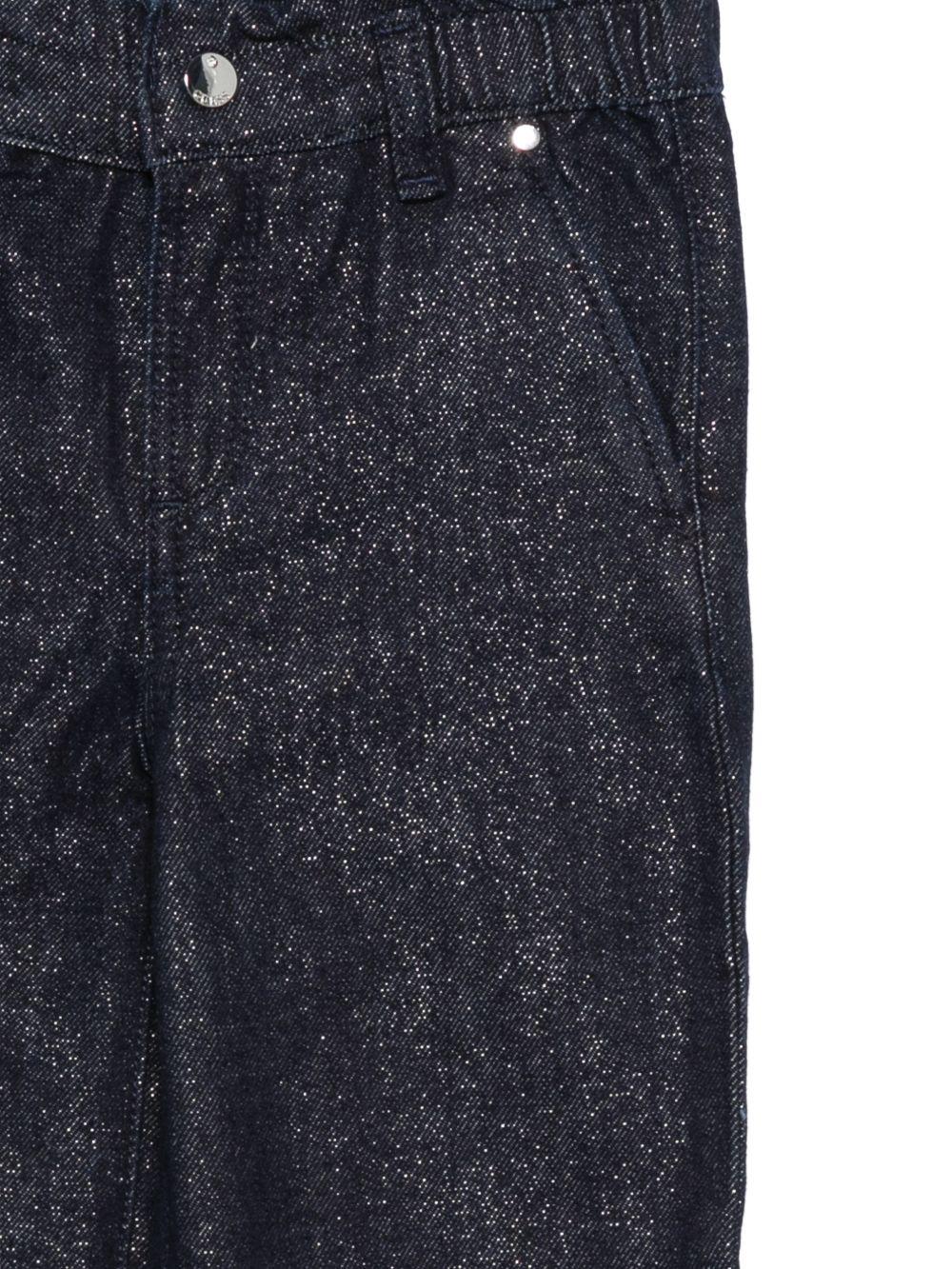 guess denim morbido con elastico in vita tessuto glitterato K5BA05D5D90RNMW guess