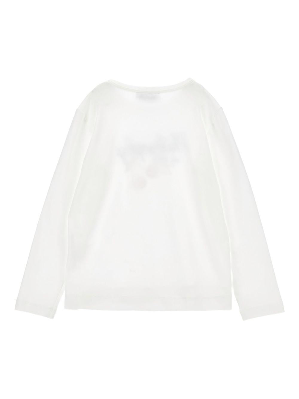 philosophy di lorenzo serafini tshirt cotone jersey manica lunga con stampa scritta logo e cherry I1F6056202P001 Philosofy kids